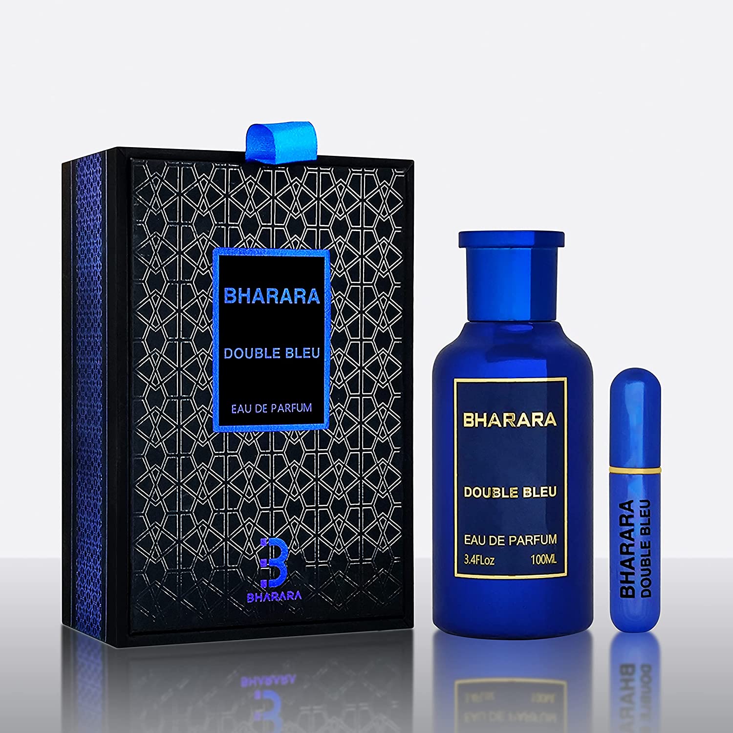 Double Bleu by Bharara 3.4 oz EDP Spray for Men