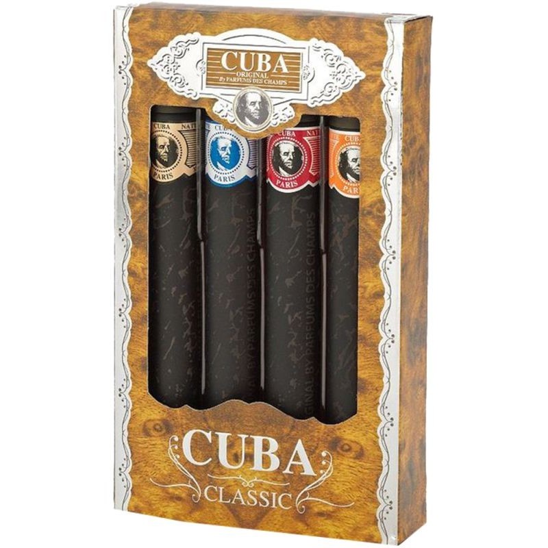 Cuba 4 pc Gift Set 1.17 oz EDT Spray For Men