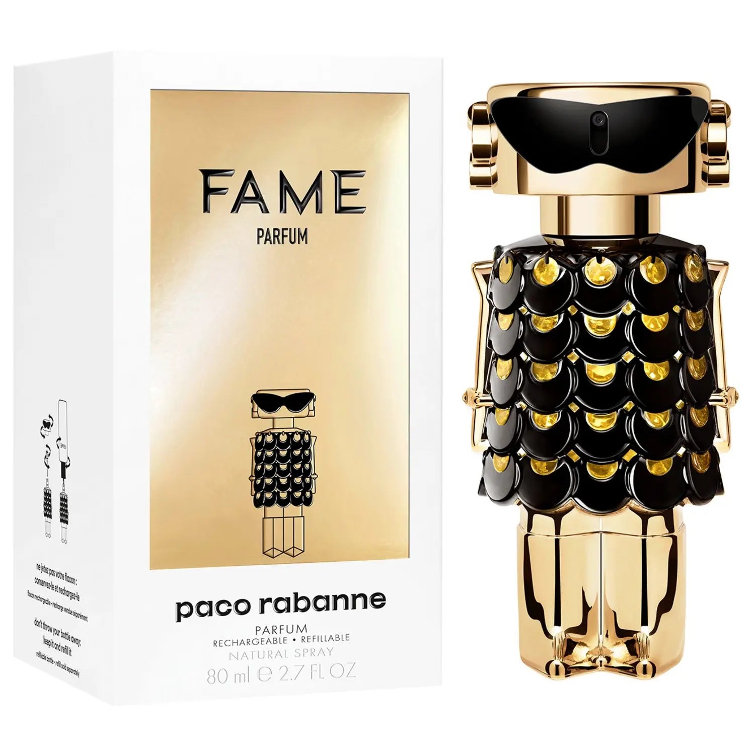 Fame Parfum by Paco Rabanne 2.7 oz Parfum Spray for Women