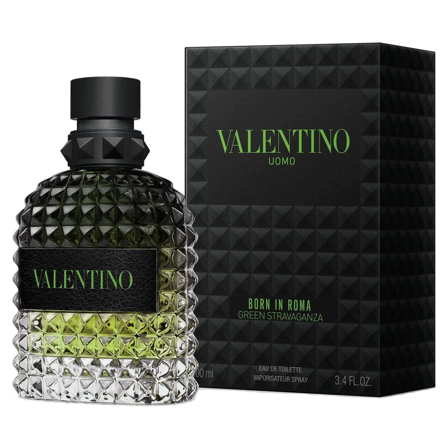 Valentino Uomo Born in Roma Green Stravaganza by Valentino 3.4 oz EDT Spray for Men
