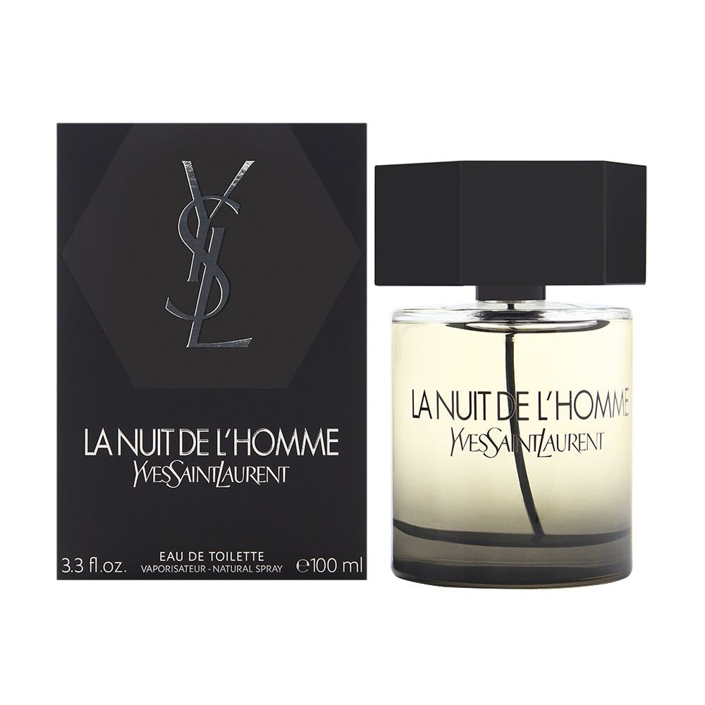 Yves Saint Laurent La Nuit De Lhomme Eau De Parfum Spray For Men (New 2019  Launch), 3.3 Ounce