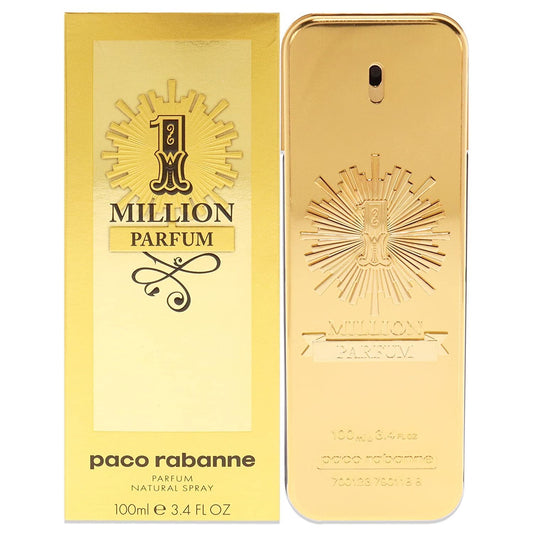 1 Million Parfum by Paco Rabanne 3.4 oz Parfum Spray for Men